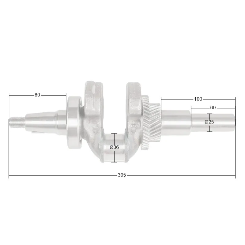 Wał korbowy Loncin G420F G420FD G420FD-A LC190F CZĘŚĆ ORYGINALNA