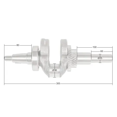 Wał korbowy Loncin G420F G420FD G420FD-A LC190F CZĘŚĆ ORYGINALNA