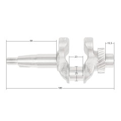 Wał korbowy Loncin LC3000i LC165F-4 CZĘŚĆ ORYGINALNA