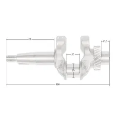 Wał korbowy Loncin LC3000i LC165F-4 CZĘŚĆ ORYGINALNA