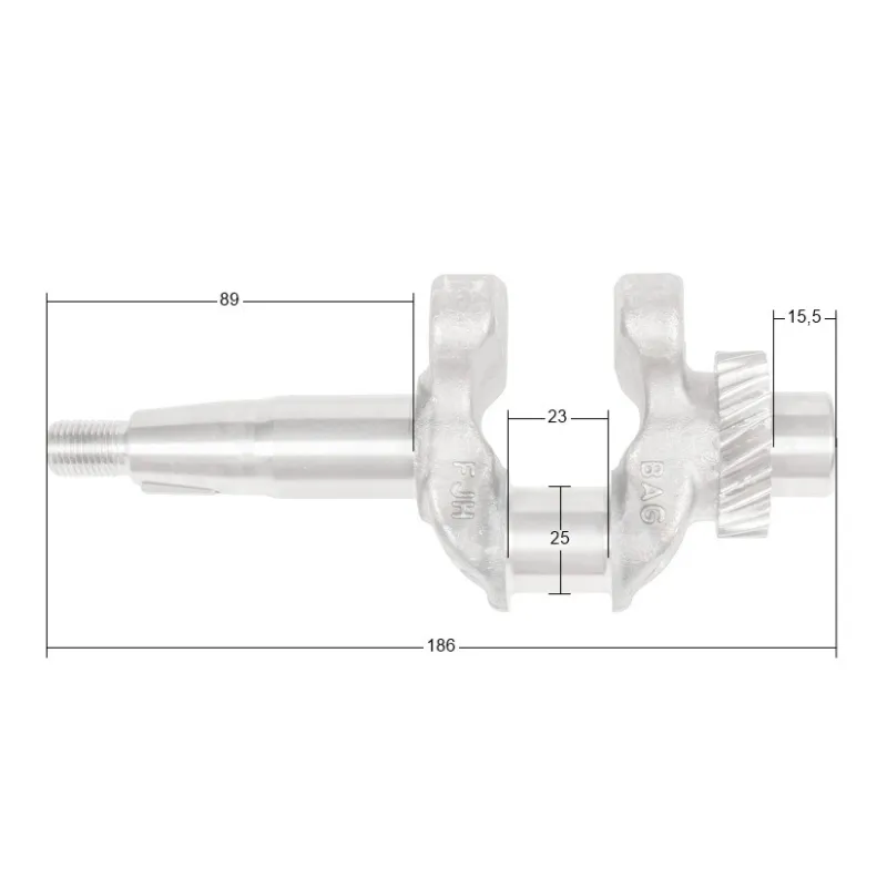 Wał korbowy Loncin LC3000i LC165F-4 CZĘŚĆ ORYGINALNA Wał korbowy Loncin LC3000i LC165F-4 CZĘŚĆ ORYGINALNA