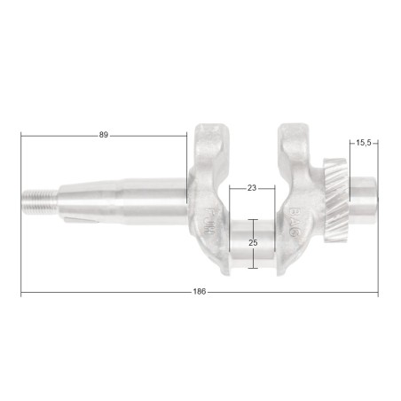 Wał korbowy Loncin LC3000i LC165F-4 CZĘŚĆ ORYGINALNA