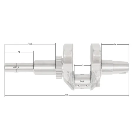 Wał korbowy Loncin LC2V80 (T231) CZĘŚĆ ORYGINALNA