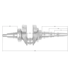 Wał korbowy Loncin G390F-L CZĘŚĆ ORYGINALNA