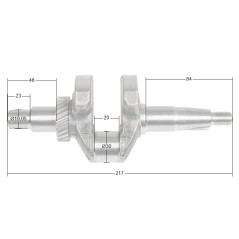 Wał korbowy Rato silnik R210Di