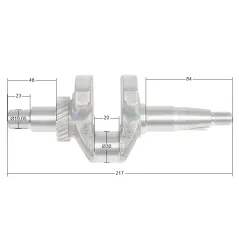 Wał korbowy Rato silnik R210Di