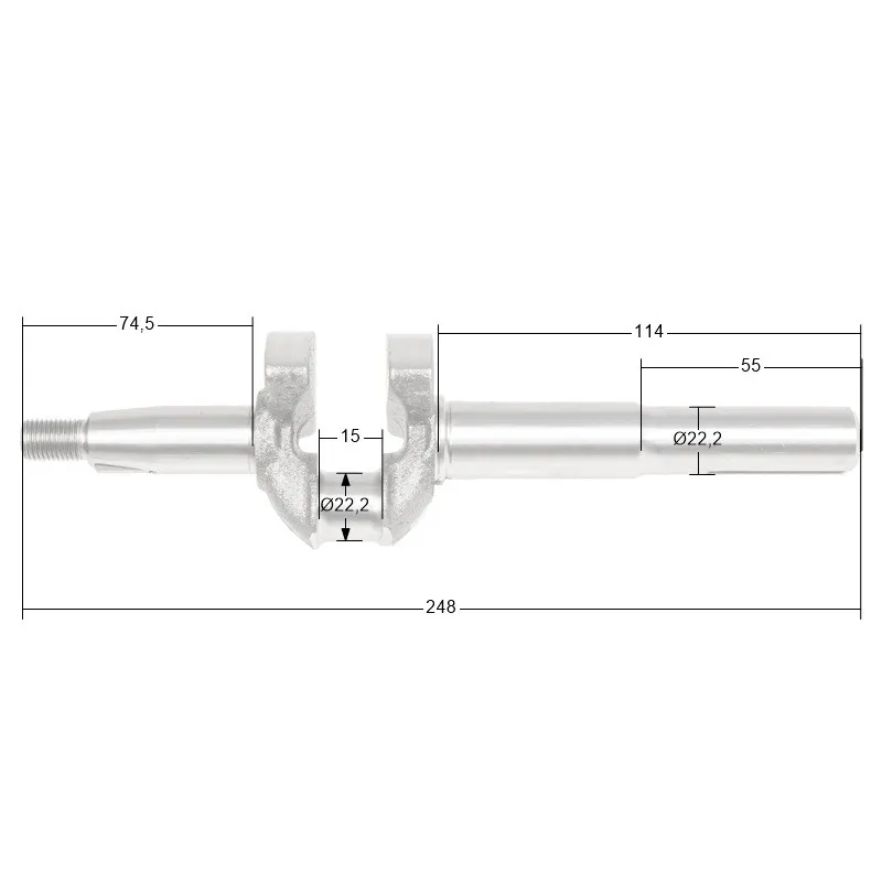 Wał korbowy Rato silnik RV125 RV145