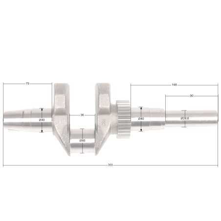 Wał korbowy Rato silnik R670 nowy typ