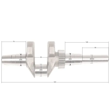 Wał korbowy Rato silnik R670 nowy typ