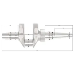 Wał korbowy Rato silnik R670 agregat AG10E-3F nowy typ