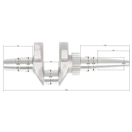 Wał korbowy Rato silnik R670 agregat AG10E-3F nowy typ