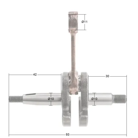 Wał korbowy CEDRUS nożyce CEDNZ02