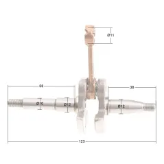 Wał korbowy CEDRUS pilarka CEDPS25-10T
