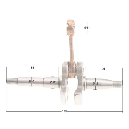Wał korbowy CEDRUS pilarka CEDPS25-10T
