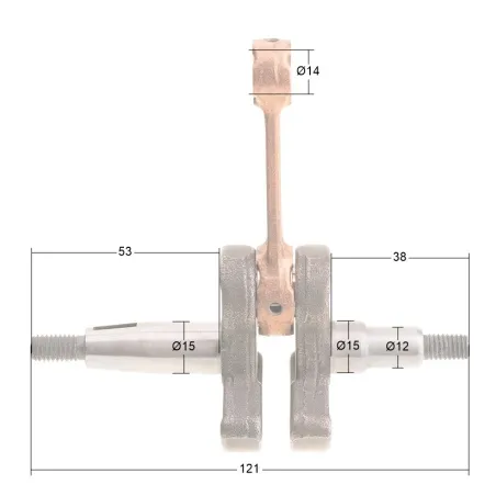 Wał korbowy Cedrus świder CEDSW03 CEDWK430X