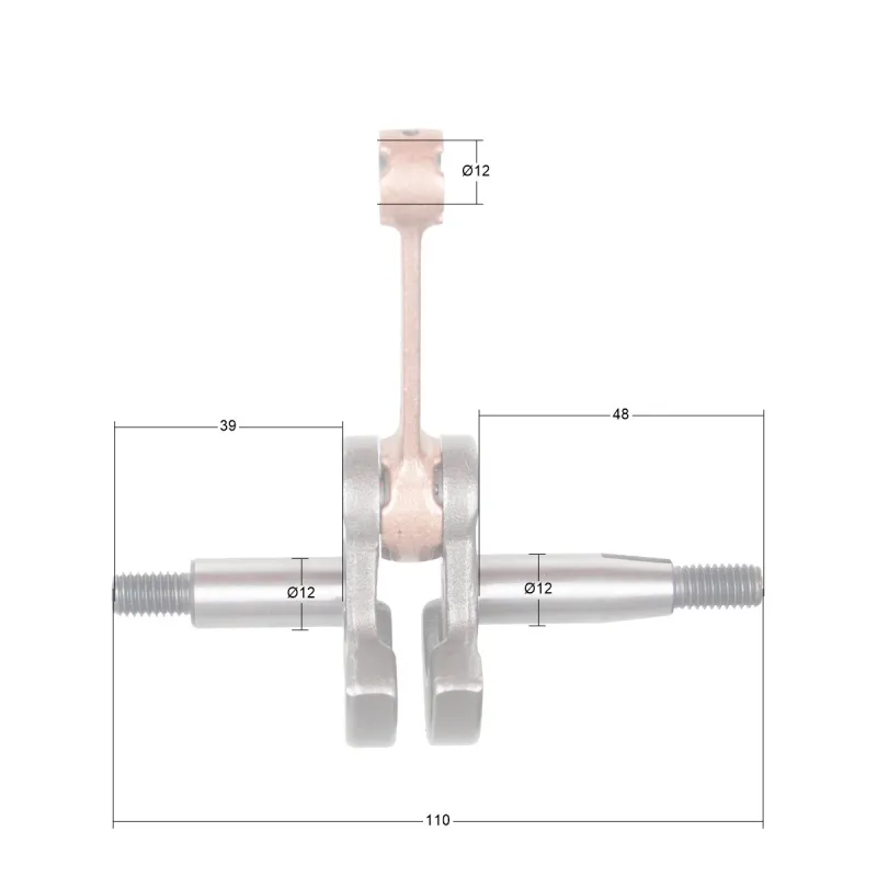 Wał korbowy Cedrus wykaszarka CEDWK330R Wał korbowy Cedrus wykaszarka CEDWK330R