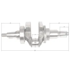 Wał korbowy Cedrus agregat CEDAG8E-1F