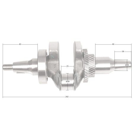 Wał korbowy Cedrus agregat CEDAG8E-1F