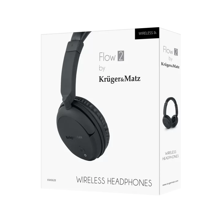 Bezprzewodowe słuchawki nauszne Kruger&Matz model Flow 2 Wireless