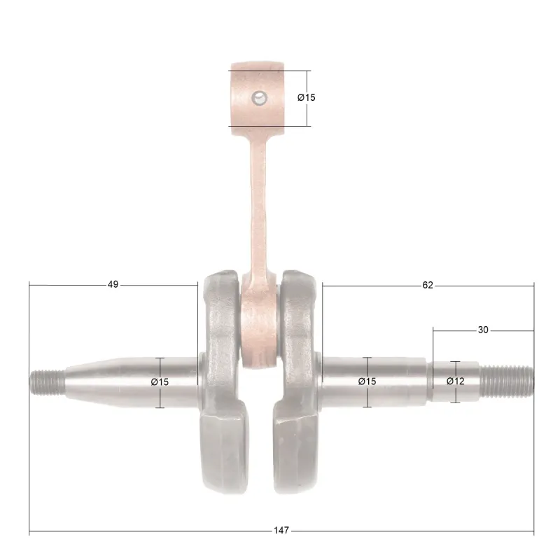 Wał korbowy Cedrus Przecinarka CEDPC350 CEDPC400