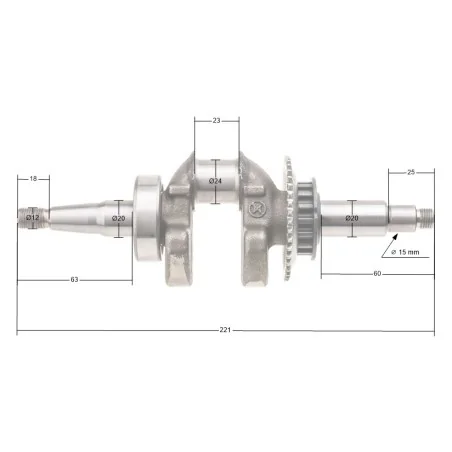 Wał korbowy CEDRUS stopa ST01