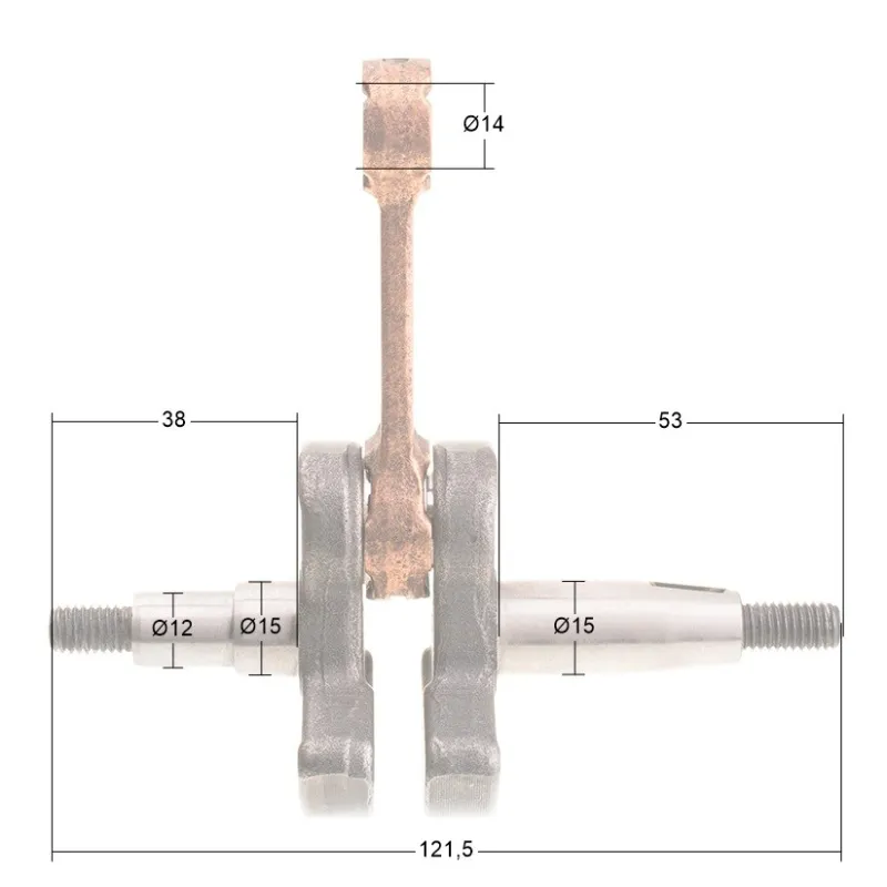 Wał korbowy Cedrus urządzenie wielofunkcyjne CEDUW520 CEDWK520X