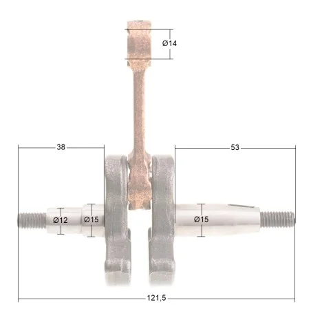 Wał korbowy Cedrus urządzenie wielofunkcyjne CEDUW520 CEDWK520X