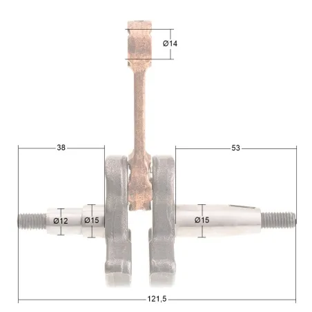 Wał korbowy Cedrus urządzenie wielofunkcyjne CEDUW520 CEDWK520X