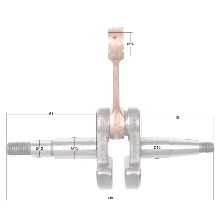 Wał korbowy Cedrus przecinarka spalinowa CEDPC300