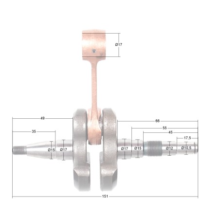 Wał korbowy Cedrus przecinarka spalinowa CEDPC400-94