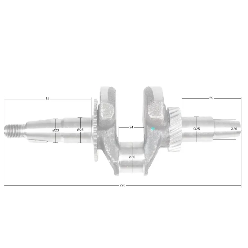 Wał korbowy Loncin G200F 1WG3.4-75FQ-D CZĘŚĆ ORYGINALNA