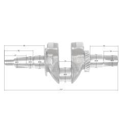 Wał korbowy Loncin LC175F-2 1WG5.2-120FQ-ZA CZĘŚĆ ORYGINALNA