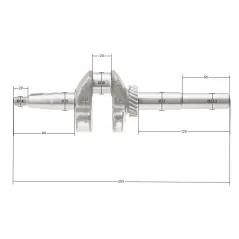Wał korbowy Cedrus silnik Y196V