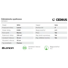 Odśnieżarka Cedrus CEDSB56 - Wydajne Usuwanie Śniegu