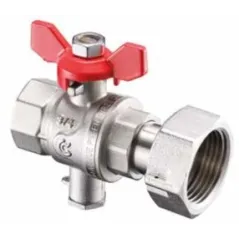 Zawór kulowy niklowany GW 3/4" X GN 1"