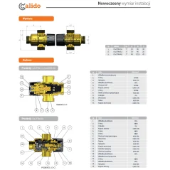 Zawór termostatyczny mieszający trójdrogowy KV 3,2 – Calido