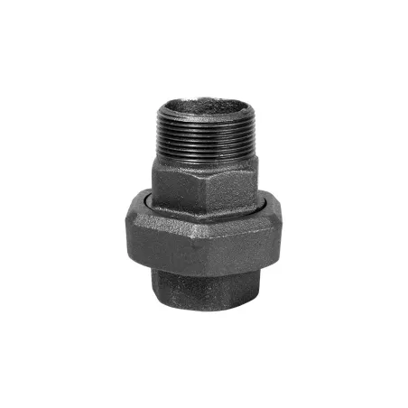 Śrubunek czarny 3/4" GW-GZ z uszczelnieniem płaskim Duro