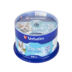 CD-R VERBATIM 700MB 52x PRINTABLE AZO FULLCAKE 50szt.