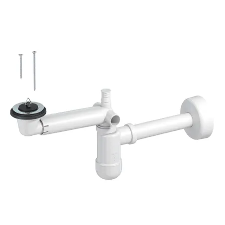 Syfon umywalkowy butelkowy teleskopowy Crudo z korkiem gumowym