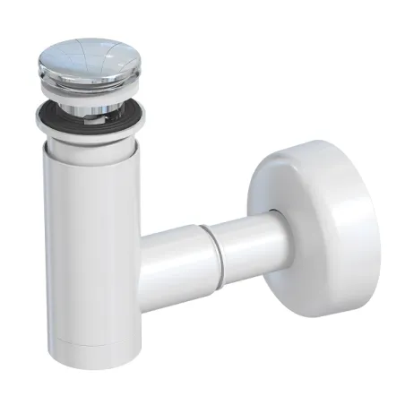 Syfon umywalkowy butelkowy 32/40 mm Klik-Klak chrom Crudo