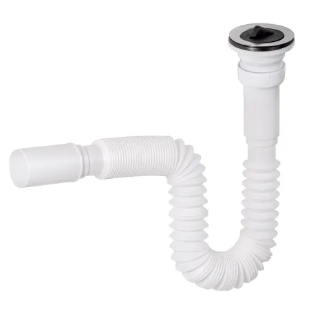 Syfon zlewozmywakowy uniwersalny 1 1/2"x40, 320-800 mm, sitko fi 70, korek Crudo