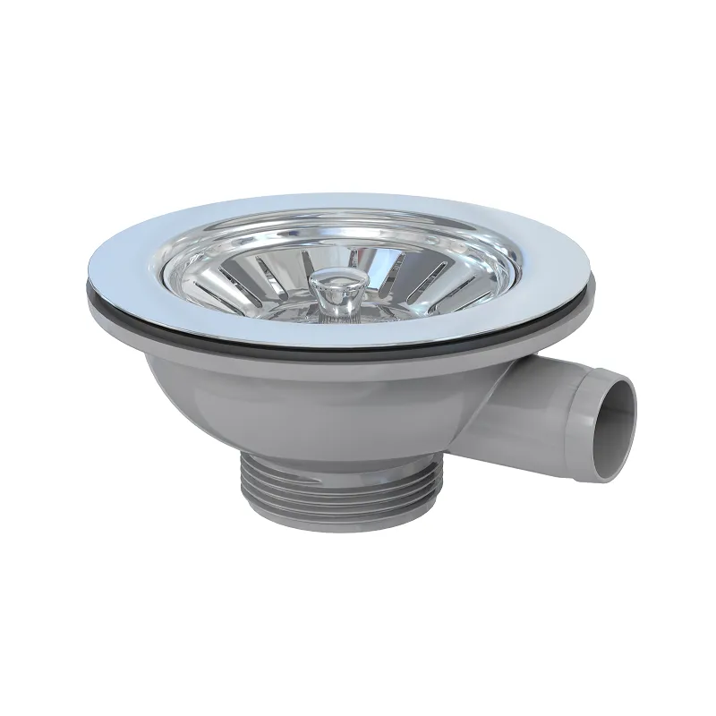 ZESTAW ODPŁYWOWY DO ZLEWOZMYWAKÓW, OTWÓR 90 MM, KIELICH 114 MM, PRZYŁĄCZE DO PRZELEWU