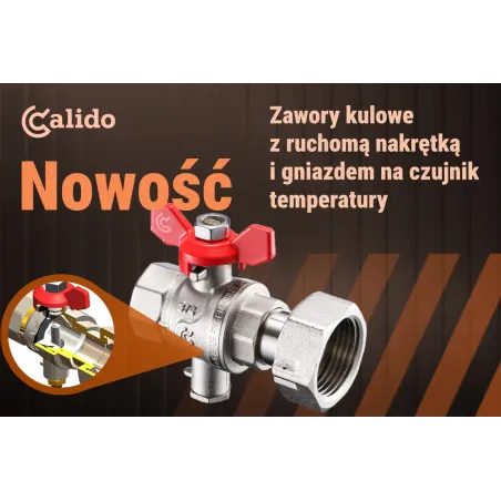 Zawór kulowy niklowany GW 1/2 X GN 3/4