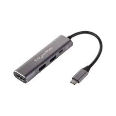 Adapter (HUB) USB typu C na HDMI/USB3.0/USB2.0/C port