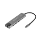 Adapter (HUB) USB typu C na HDMI/2x USB3.0/2x USB typu C/RJ45