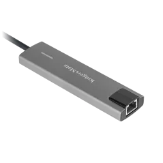 Adapter (HUB) USB typu C na HDMI/2x USB3.0/2x USB typu C/RJ45