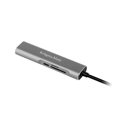 Adapter (HUB) USB typu C na HDMI/USB3.0/SD/MicroSD/C port