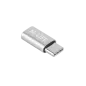 Adapter Przejściówka Micro USB - USB typu C M-Life srebrna