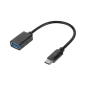Adapter USB gniazdo A 3.0 - wtyk typu C OTG REBEL 15 cm Adapter USB gniazdo A 3.0 - wtyk typu C OTG REBEL 15 cm