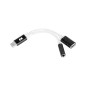 Adapter USB typu C - gniazdo Jack 3.5 + gniazdo USB typu C stereo 15 cm REBEL